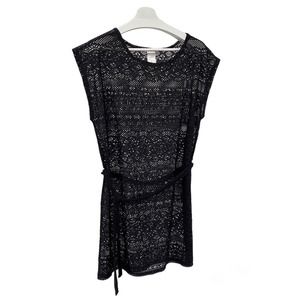 Merona Women's Black Swim Cover Top Size Medium